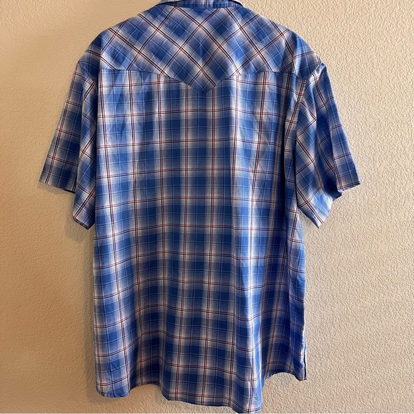 Wrangler Western Wear Snap Button Plaid Shirt Size 2XL NWT - Picture 7 of 7